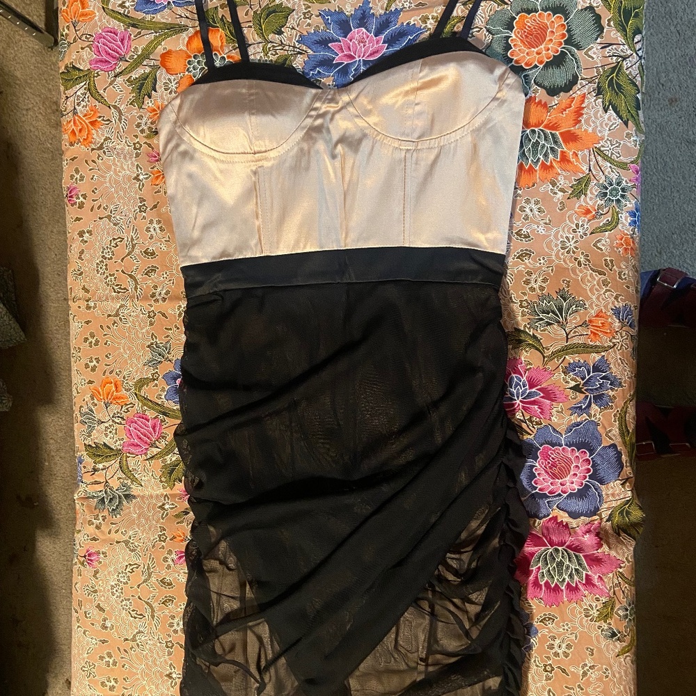 Blaq mkt size small corset cocktail dress with boning